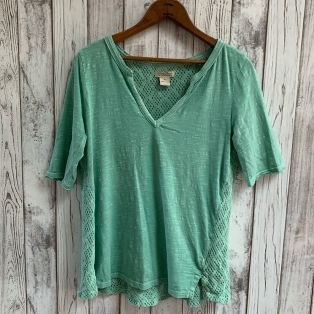 Lucky Brand mint green top size medium
